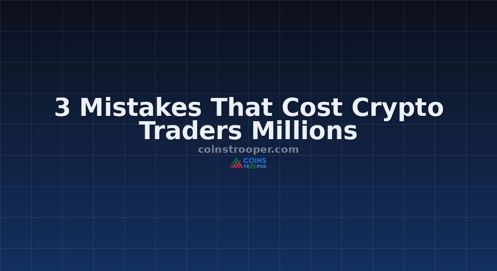 3 Mistakes That Cost Crypto Traders Millions