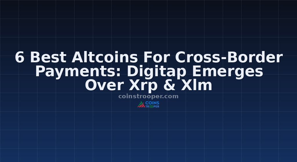 6 Best Altcoins For Cross-Border Payments: Digitap Emerges Over Xrp & Xlm