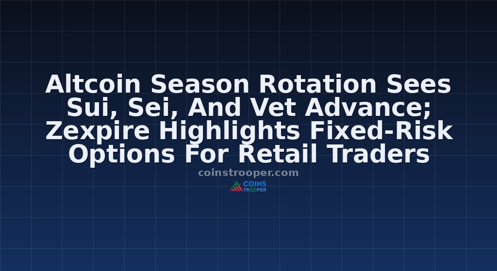 Altcoin Season Rotation Sees Sui, Sei, And Vet Advance; Zexpire Highlights Fixed-Risk Options For Retail Traders