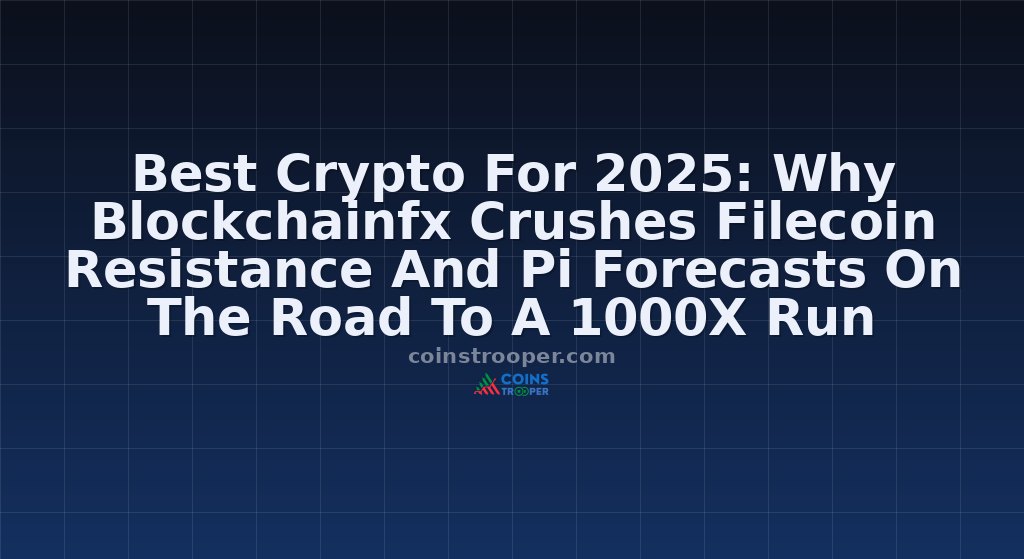 Best Crypto For 2025: Why Blockchainfx Crushes Filecoin Resistance And Pi Forecasts On The Road To A 1000X Run