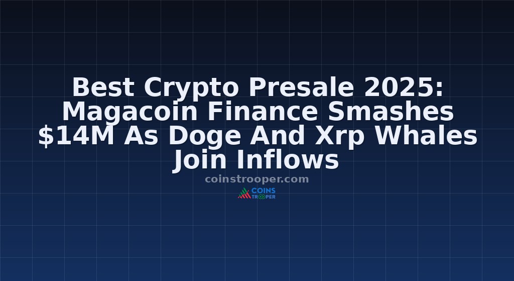 Best Crypto Presale 2025: Magacoin Finance Smashes $14M As Doge And Xrp Whales Join Inflows