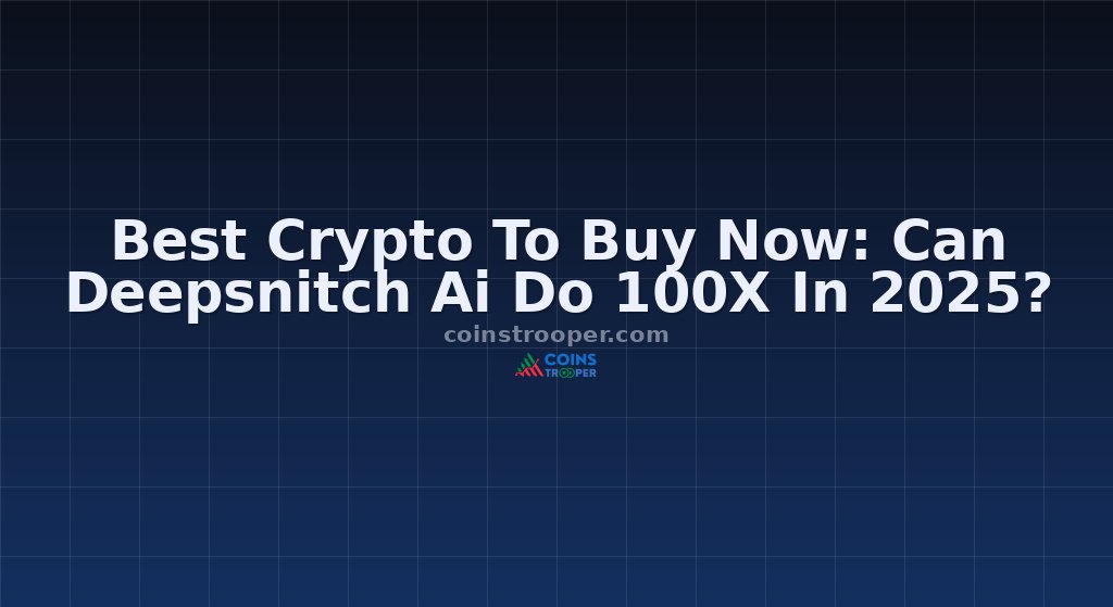 Best Crypto To Buy Now: Can Deepsnitch Ai Do 100X In 2025?