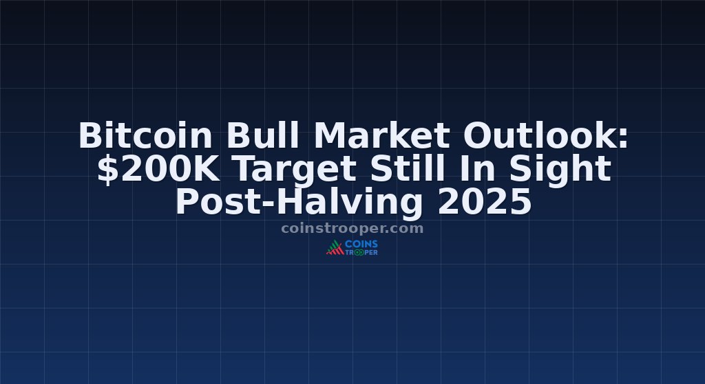 Bitcoin Bull Market Outlook: $200K Target Still In Sight Post-Halving 2025