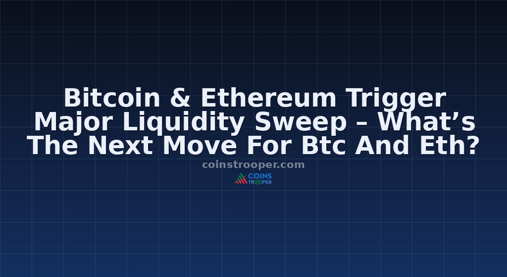 Bitcoin & Ethereum Trigger Major Liquidity Sweep – What’s The Next Move For Btc And Eth?