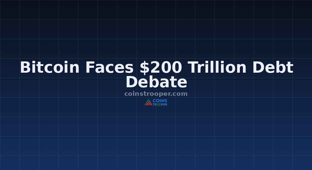 Bitcoin Faces $200 Trillion Debt Debate