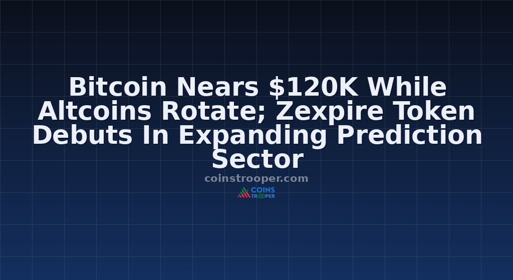 Bitcoin Nears $120K While Altcoins Rotate; Zexpire Token Debuts In Expanding Prediction Sector