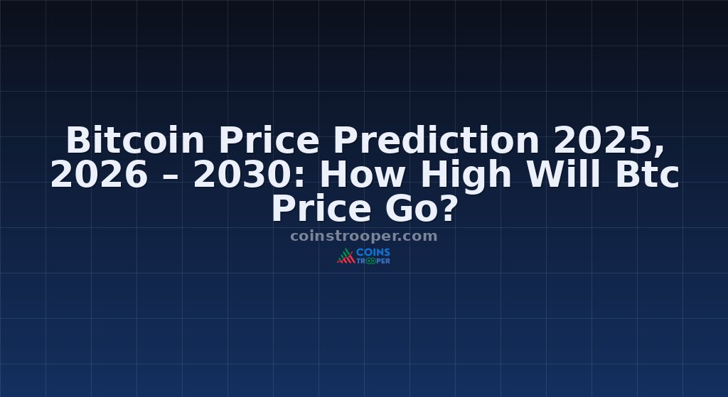 Bitcoin Price Prediction 2025, 2026 – 2030: How High Will Btc Price Go?