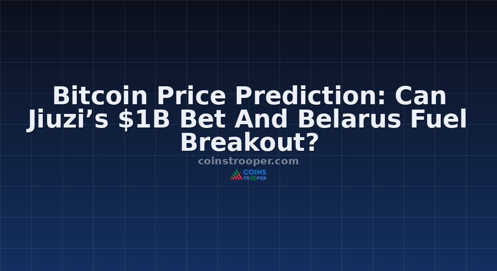 Bitcoin Price Prediction: Can Jiuzi’s $1B Bet And Belarus Fuel Breakout?