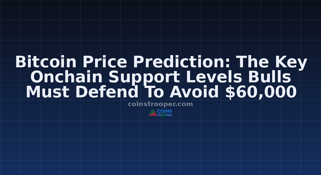 Bitcoin Price Prediction: The Key Onchain Support Levels Bulls Must Defend To Avoid $60,000
