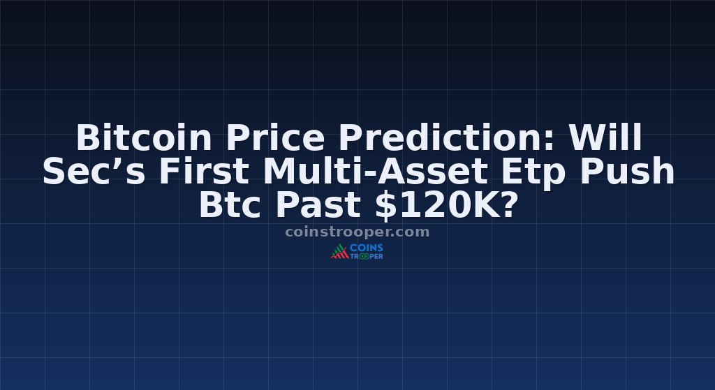 Bitcoin Price Prediction: Will Sec’s First Multi-Asset Etp Push Btc Past $120K?