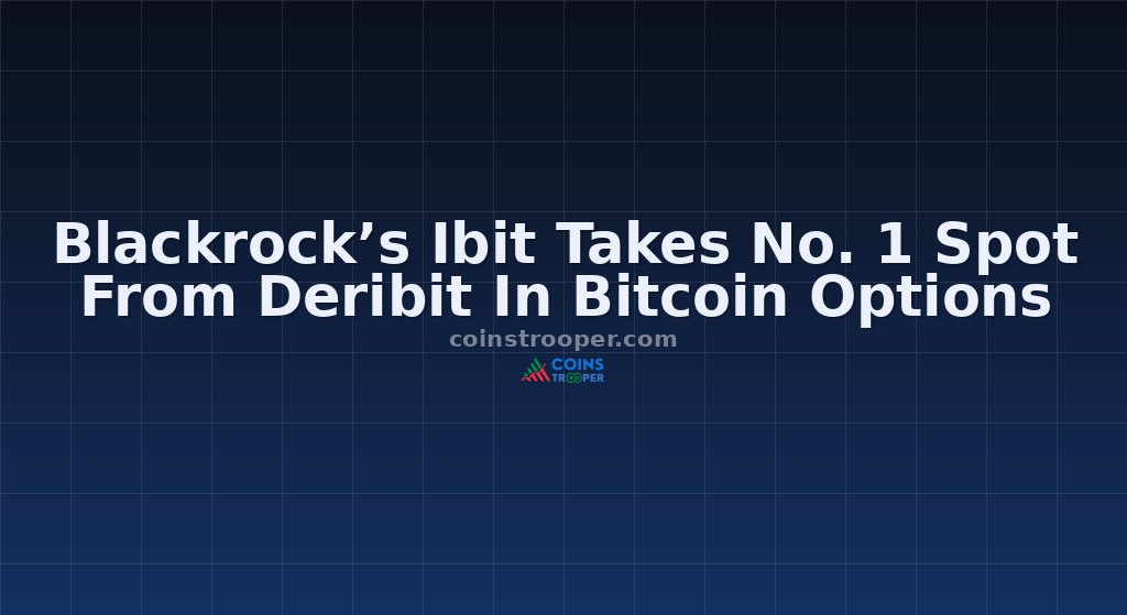 Blackrock’s Ibit Takes No. 1 Spot From Deribit In Bitcoin Options