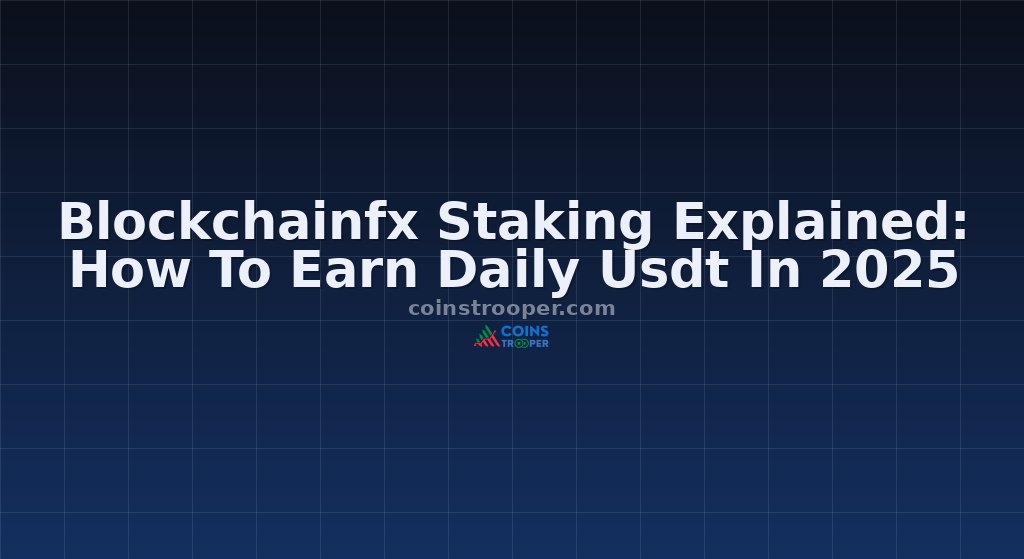 Blockchainfx Staking Explained: How To Earn Daily Usdt In 2025
