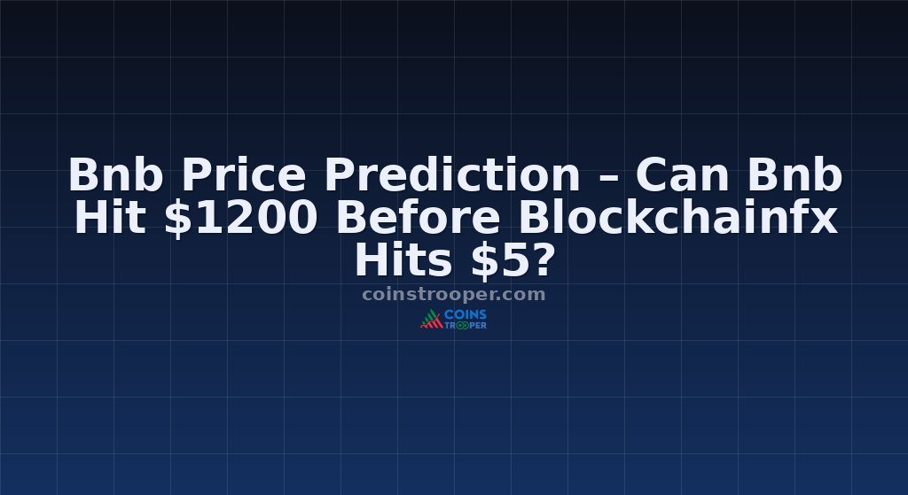 Bnb Price Prediction – Can Bnb Hit $1200 Before Blockchainfx Hits $5?