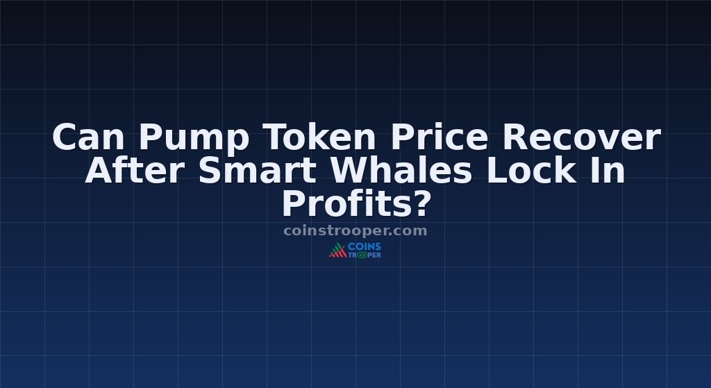 Can Pump Token Price Recover After Smart Whales Lock In Profits?