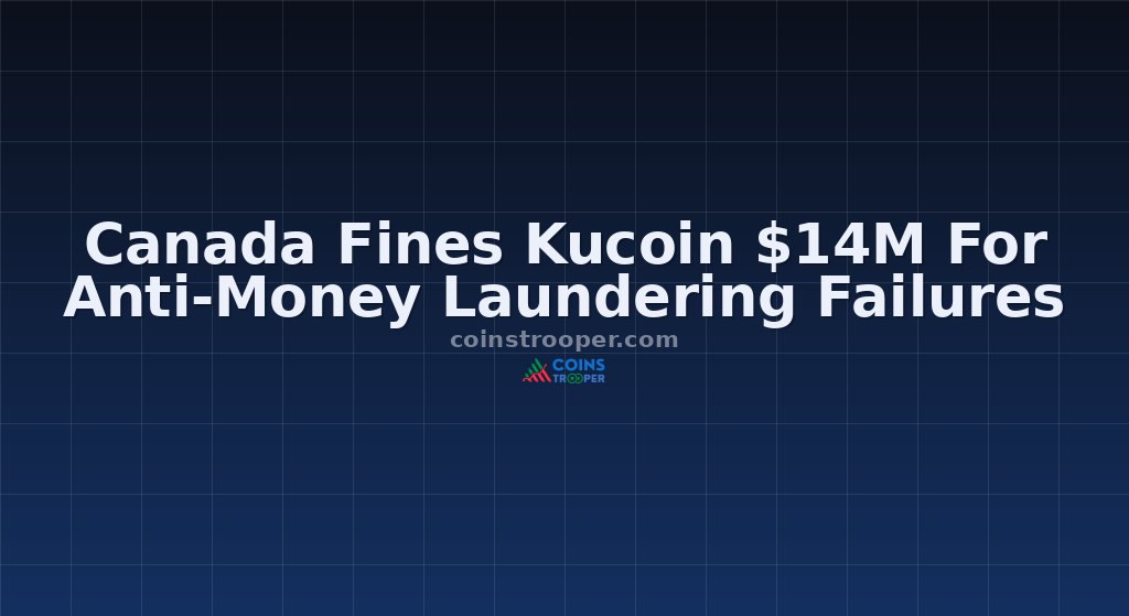 Canada Fines Kucoin $14M For Anti-Money Laundering Failures