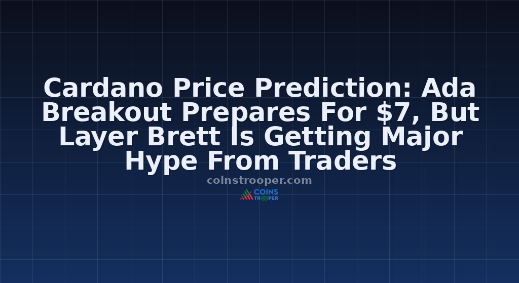 Cardano Price Prediction: Ada Breakout Prepares For $7, But Layer Brett Is Getting Major Hype From Traders