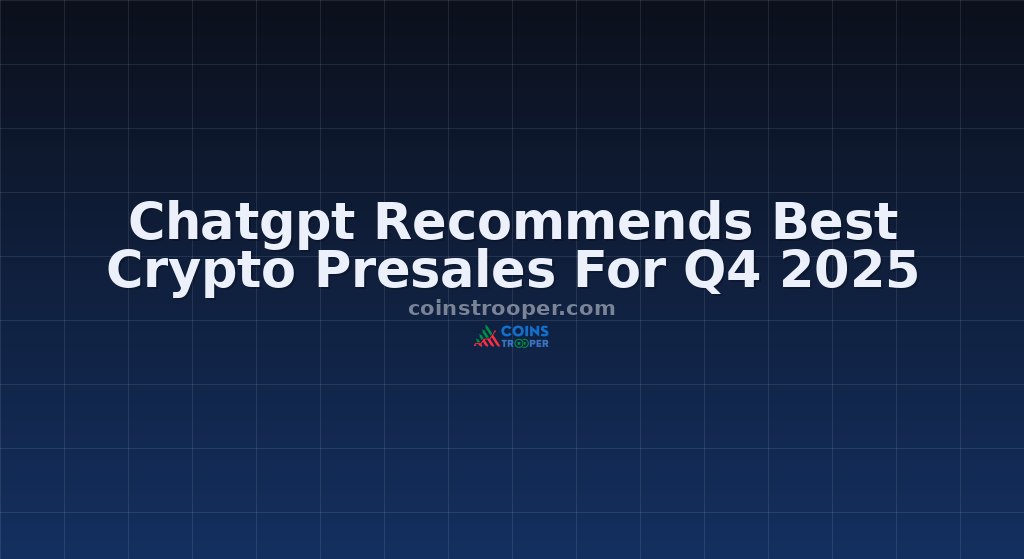 Chatgpt Recommends Best Crypto Presales For Q4 2025