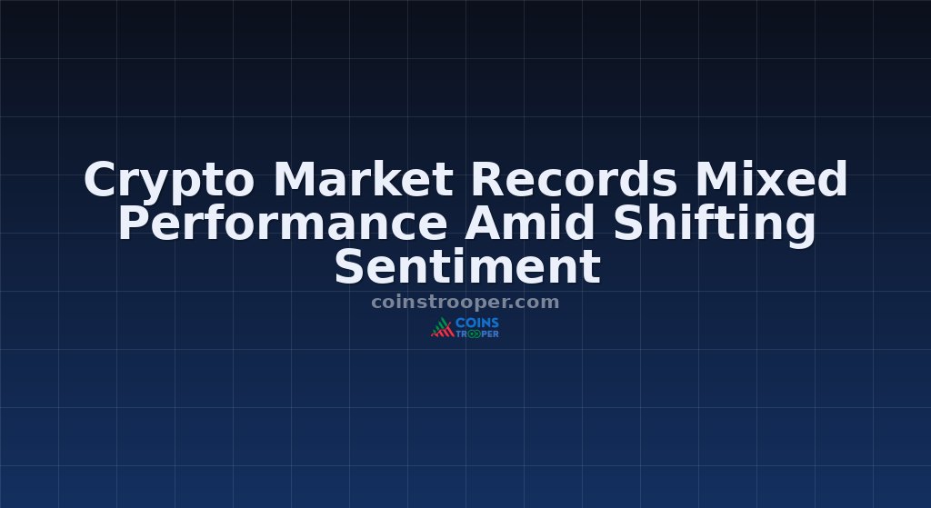 Crypto Market Records Mixed Performance Amid Shifting Sentiment