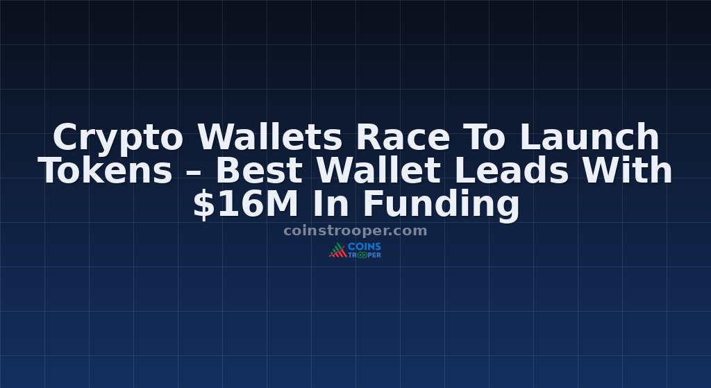 Crypto Wallets Race To Launch Tokens – Best Wallet Leads With $16M In Funding