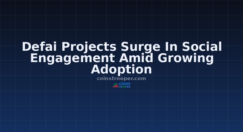 Defai Projects Surge In Social Engagement Amid Growing Adoption