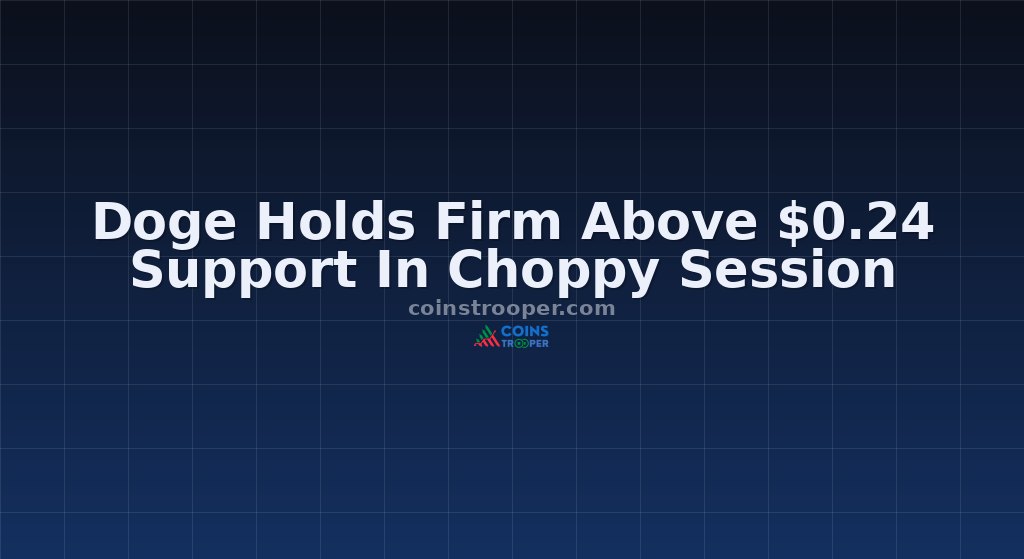 Doge Holds Firm Above $0.24 Support In Choppy Session