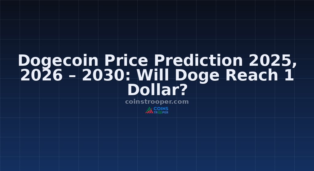 Dogecoin Price Prediction 2025, 2026 – 2030: Will Doge Reach 1 Dollar?
