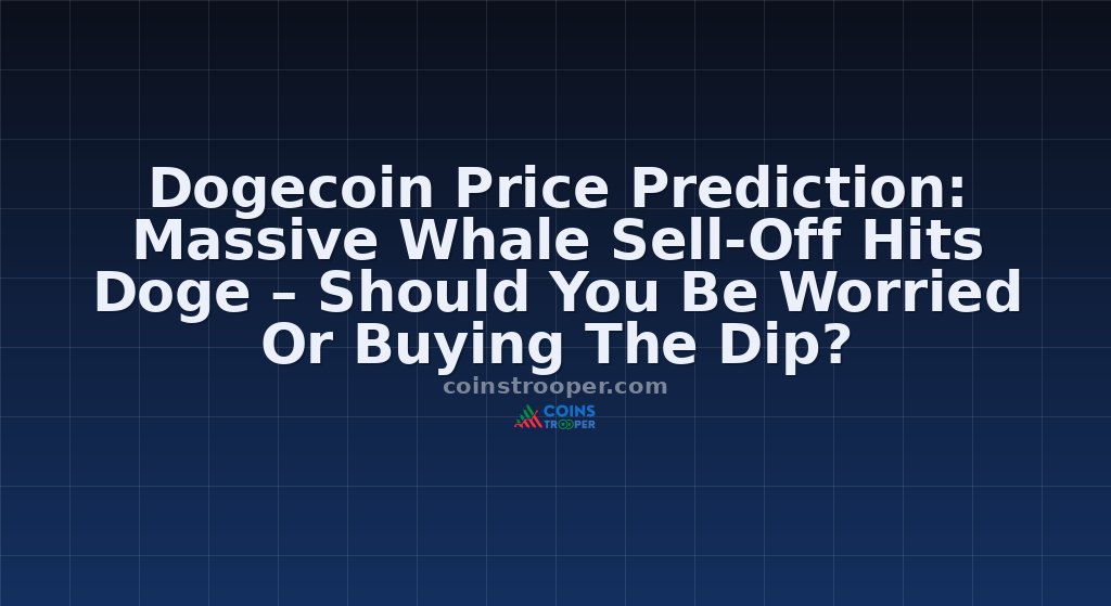Dogecoin Price Prediction: Massive Whale Sell-Off Hits Doge – Should You Be Worried Or Buying The Dip?