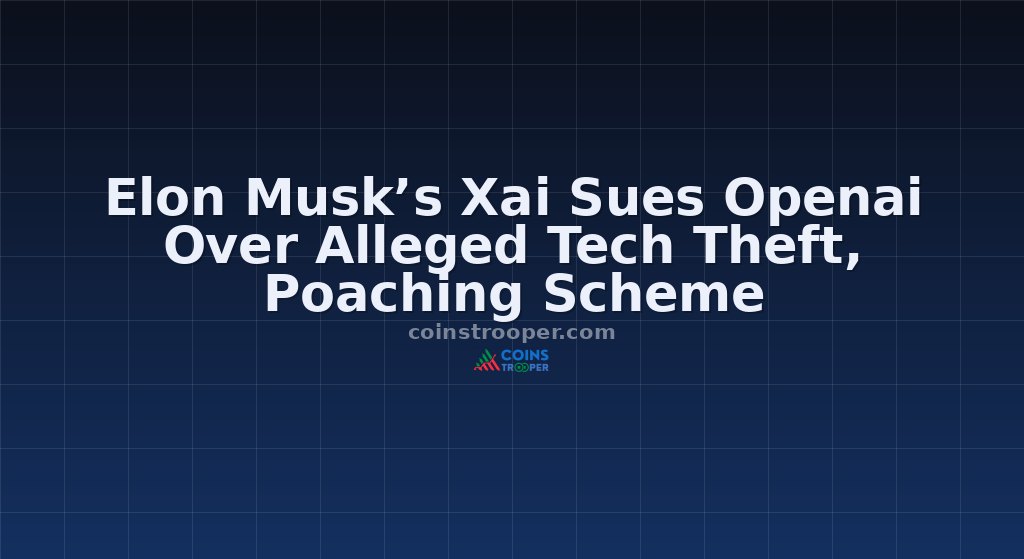 Elon Musk’s Xai Sues Openai Over Alleged Tech Theft, Poaching Scheme