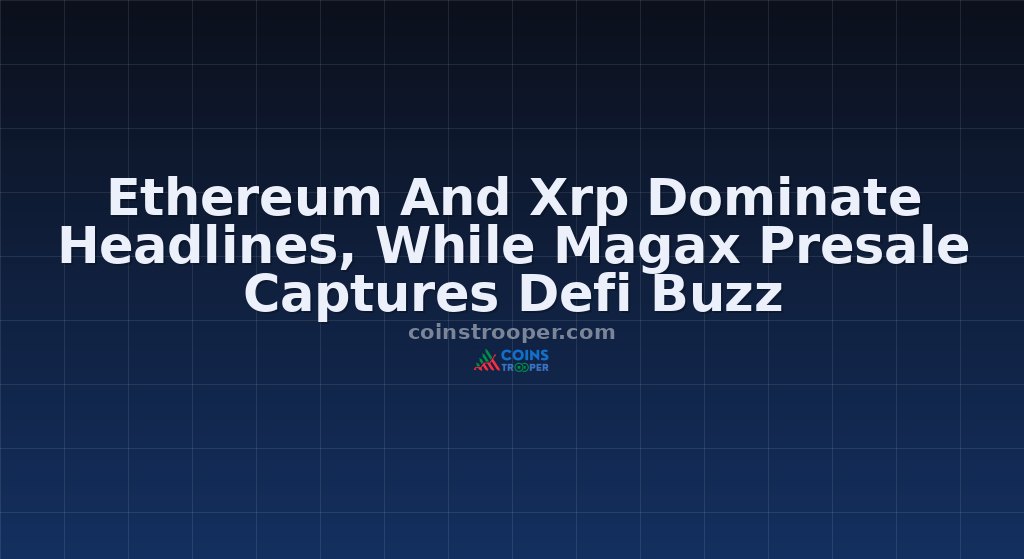 Ethereum And Xrp Dominate Headlines, While Magax Presale Captures Defi Buzz
