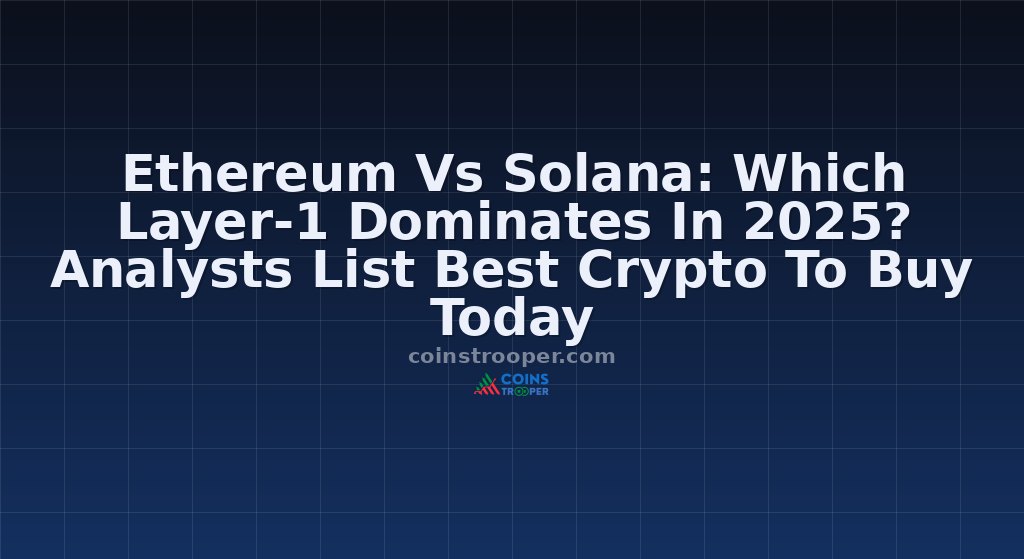 Ethereum Vs Solana: Which Layer-1 Dominates In 2025? Analysts List Best Crypto To Buy Today