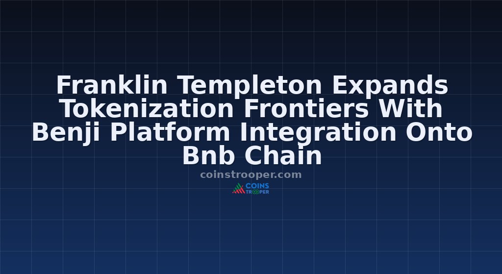 Franklin Templeton Expands Tokenization Frontiers With Benji Platform Integration Onto Bnb Chain