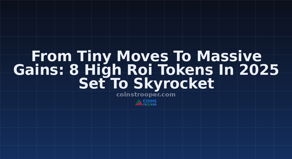 From Tiny Moves To Massive Gains: 8 High Roi Tokens In 2025 Set To Skyrocket