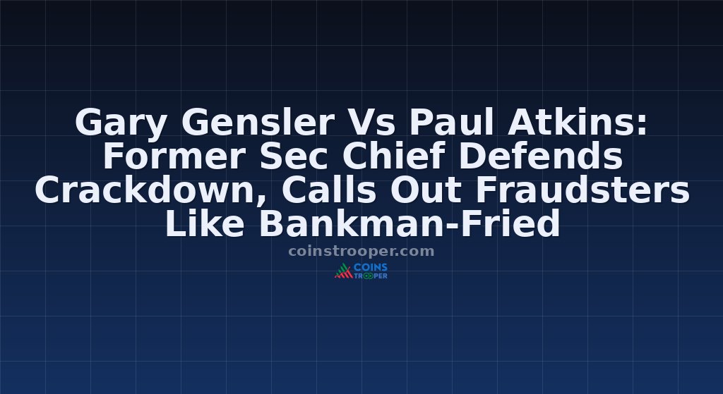 Gary Gensler Vs Paul Atkins: Former Sec Chief Defends Crackdown, Calls Out Fraudsters Like Bankman-Fried