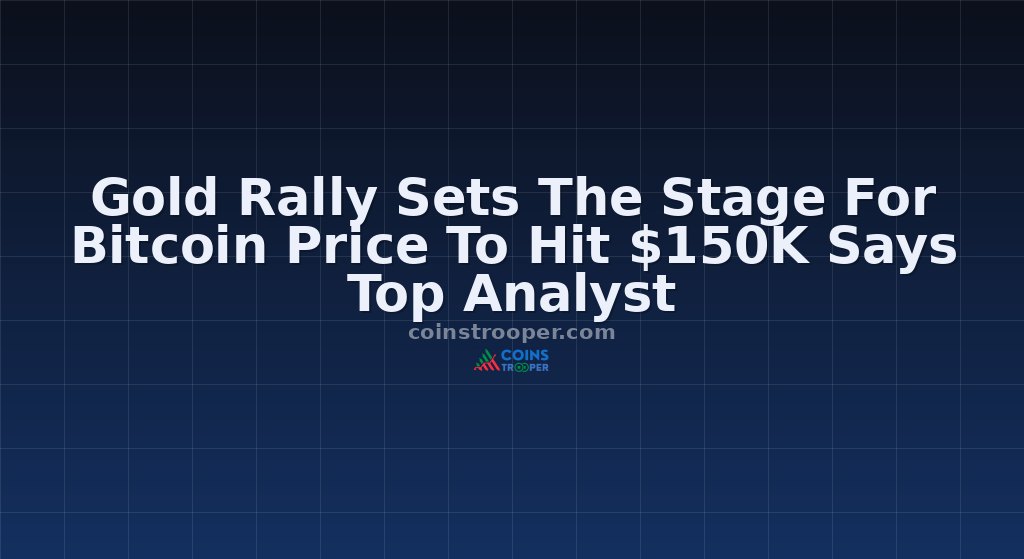 Gold Rally Sets The Stage For Bitcoin Price To Hit $150K Says Top Analyst