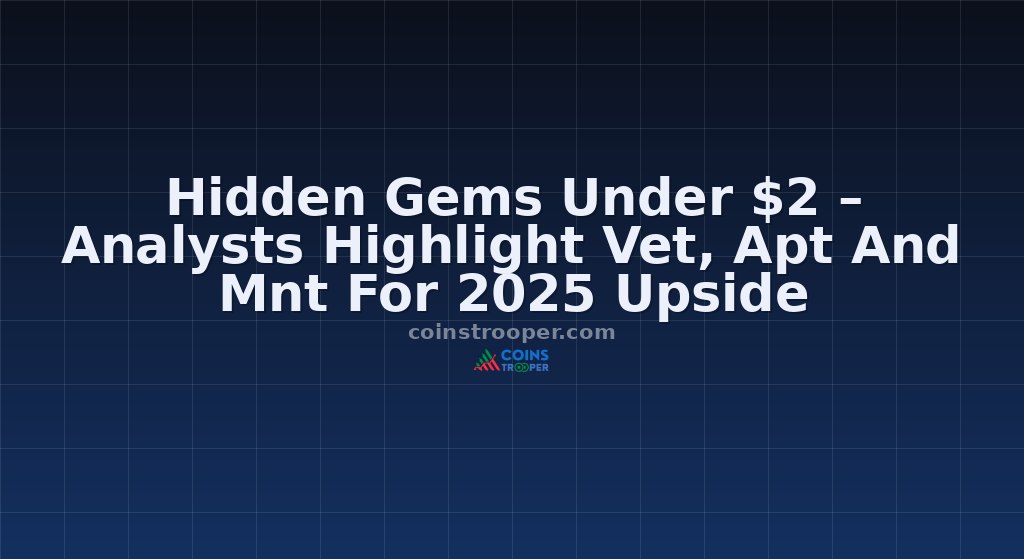 Hidden Gems Under $2 – Analysts Highlight Vet, Apt And Mnt For 2025 Upside