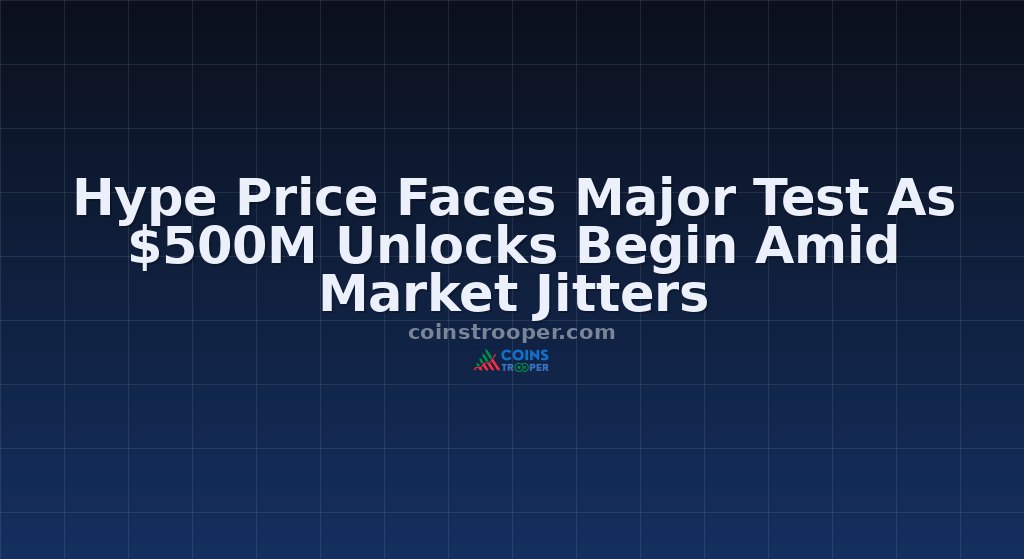 Hype Price Faces Major Test As $500M Unlocks Begin Amid Market Jitters