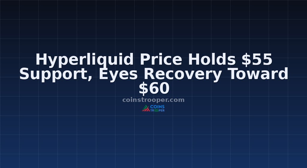 Hyperliquid Price Holds $55 Support, Eyes Recovery Toward $60