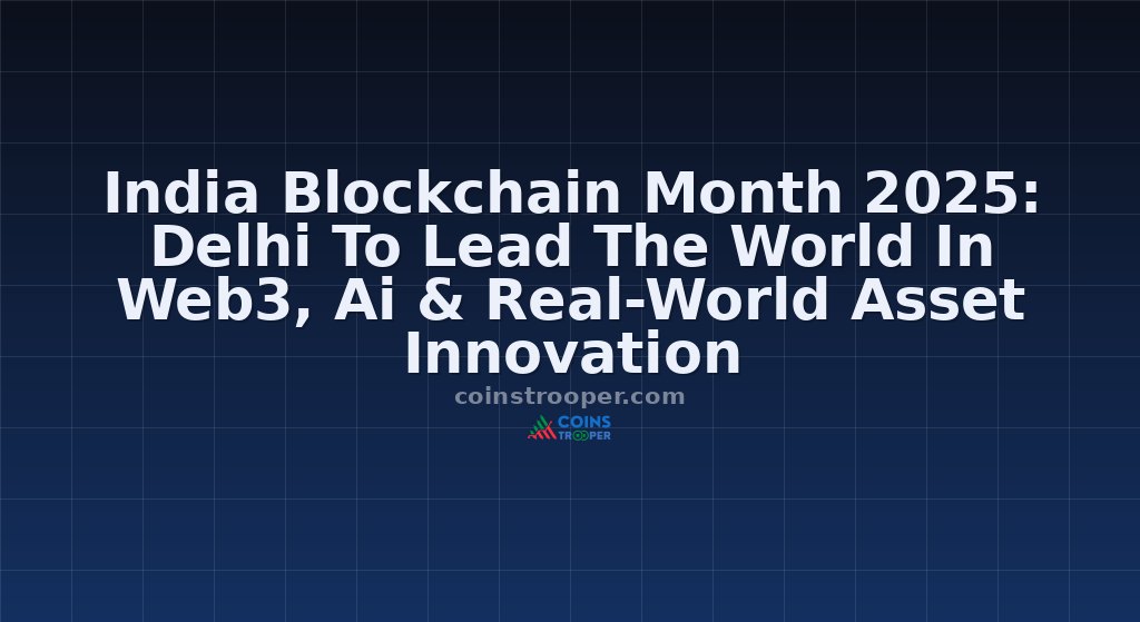 India Blockchain Month 2025: Delhi To Lead The World In Web3, Ai & Real-World Asset Innovation