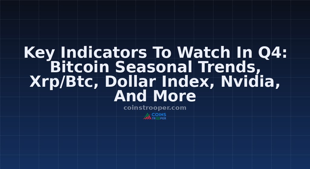 Key Indicators To Watch In Q4: Bitcoin Seasonal Trends, Xrp/Btc, Dollar Index, Nvidia, And More