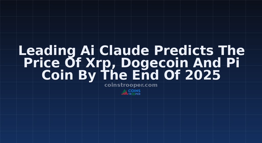Leading Ai Claude Predicts The Price Of Xrp, Dogecoin And Pi Coin By The End Of 2025
