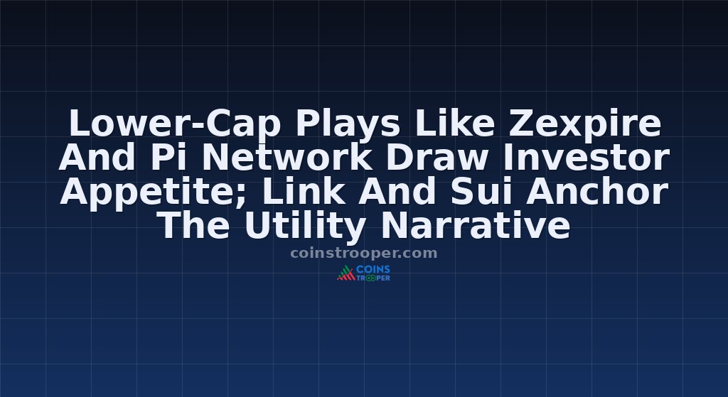 Lower-Cap Plays Like Zexpire And Pi Network Draw Investor Appetite; Link And Sui Anchor The Utility Narrative