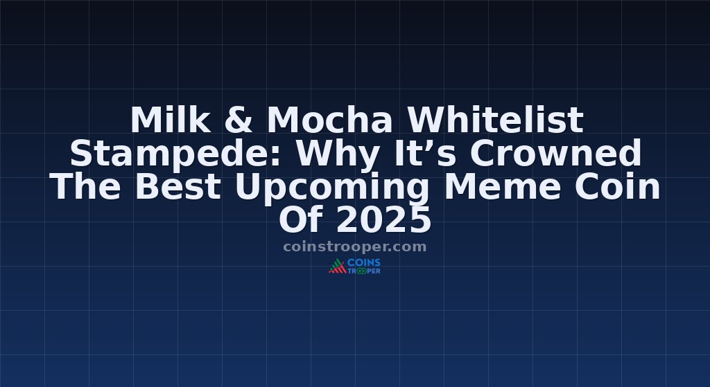 Milk & Mocha Whitelist Stampede: Why It’s Crowned The Best Upcoming Meme Coin Of 2025