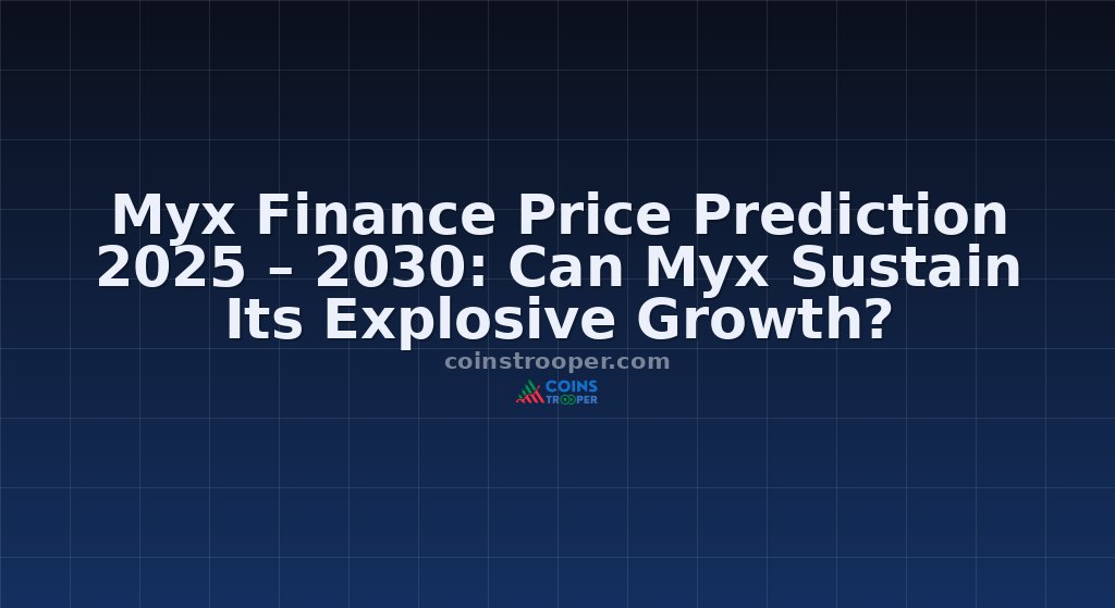 Myx Finance Price Prediction 2025 – 2030: Can Myx Sustain Its Explosive Growth?