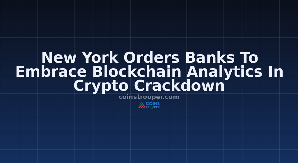 New York Orders Banks To Embrace Blockchain Analytics In Crypto Crackdown