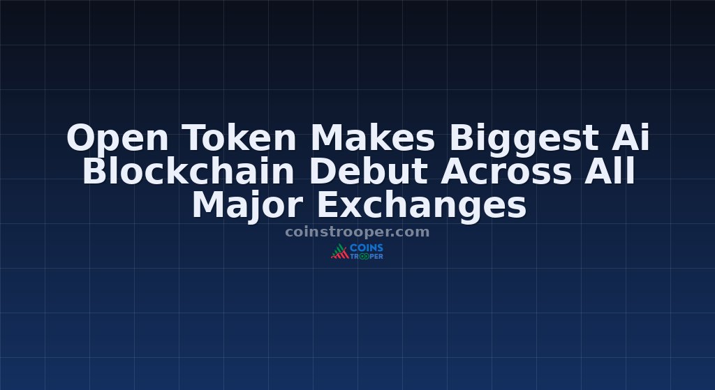 Open Token Makes Biggest Ai Blockchain Debut Across All Major Exchanges