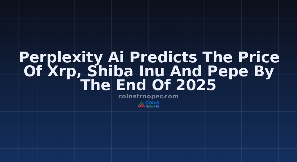 Perplexity Ai Predicts The Price Of Xrp, Shiba Inu And Pepe By The End Of 2025