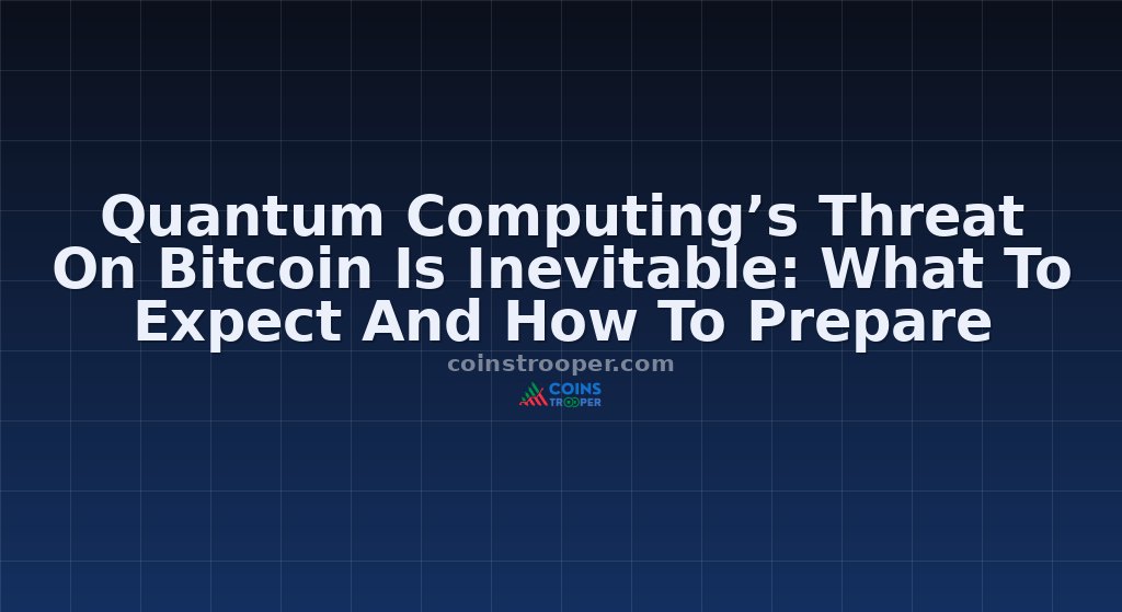 Quantum Computing’s Threat On Bitcoin Is Inevitable: What To Expect And How To Prepare