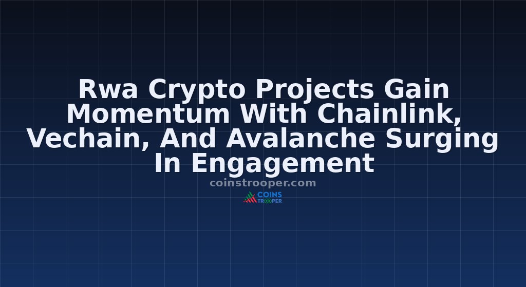 Rwa Crypto Projects Gain Momentum With Chainlink, Vechain, And Avalanche Surging In Engagement