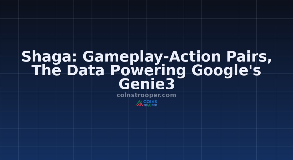 Shaga: Gameplay-Action Pairs, The Data Powering Google's Genie3