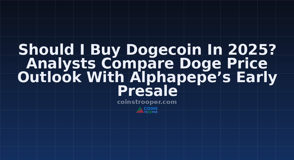 Should I Buy Dogecoin In 2025? Analysts Compare Doge Price Outlook With Alphapepe’s Early Presale